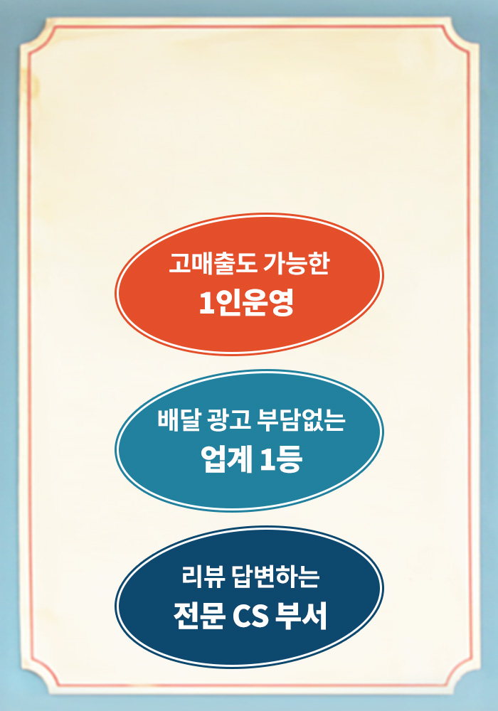 3.1등다운 업계 최강 서포터즈, 고매출도 가능한 1인운영, 배달 광고 부담없는 업계 1등, 리뷰 답변하는 전문 cs 부서